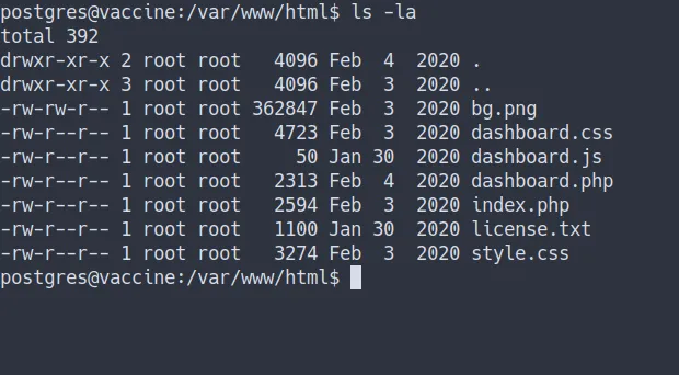 list webroot directory
