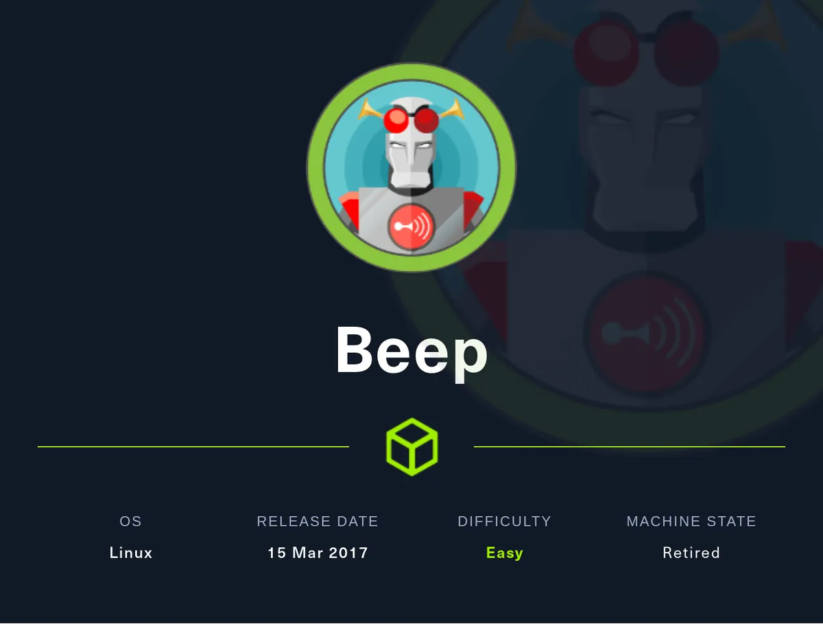HackTheBox - Beep Writeup