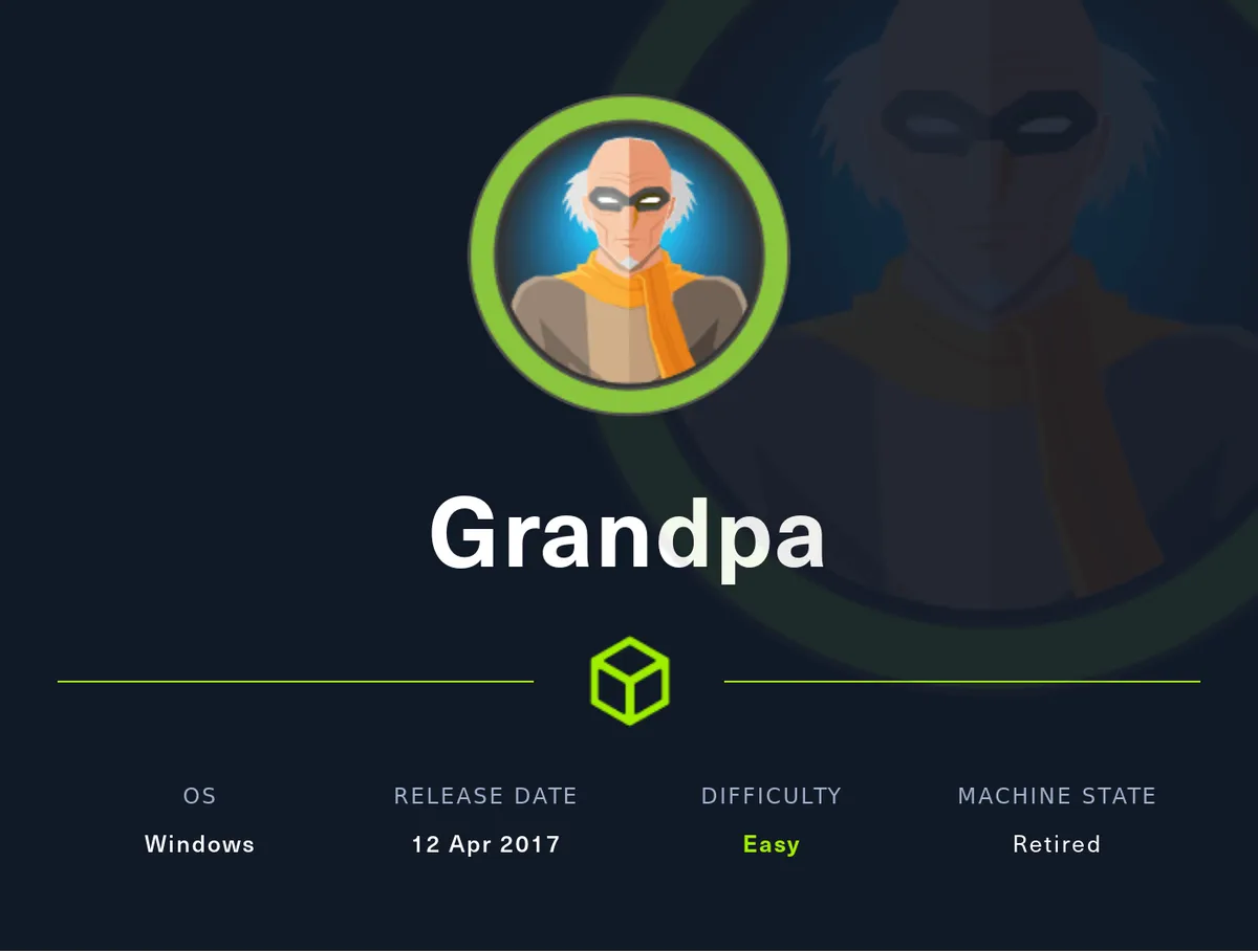 HackTheBox - Grandpa Writeup