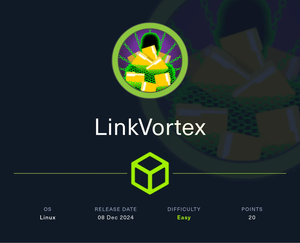 HackTheBox - LinkVortex Writeup