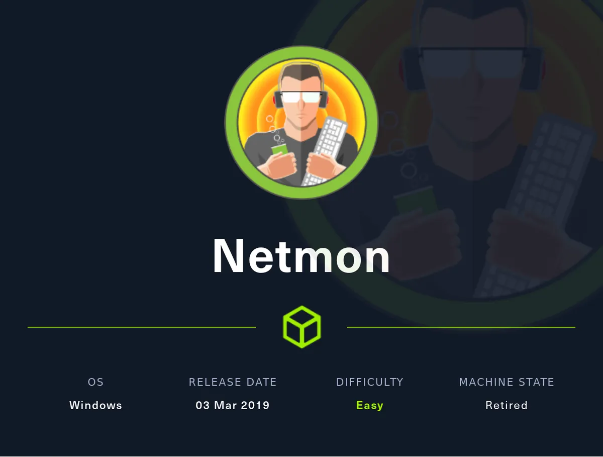HackTheBox - Netmon Writeup