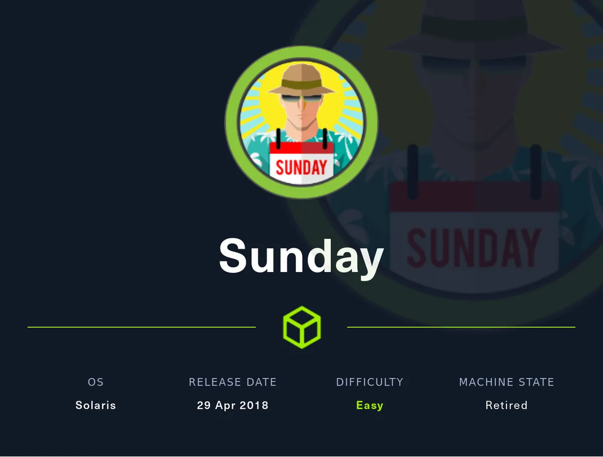 HackTheBox - Sunday Writeup