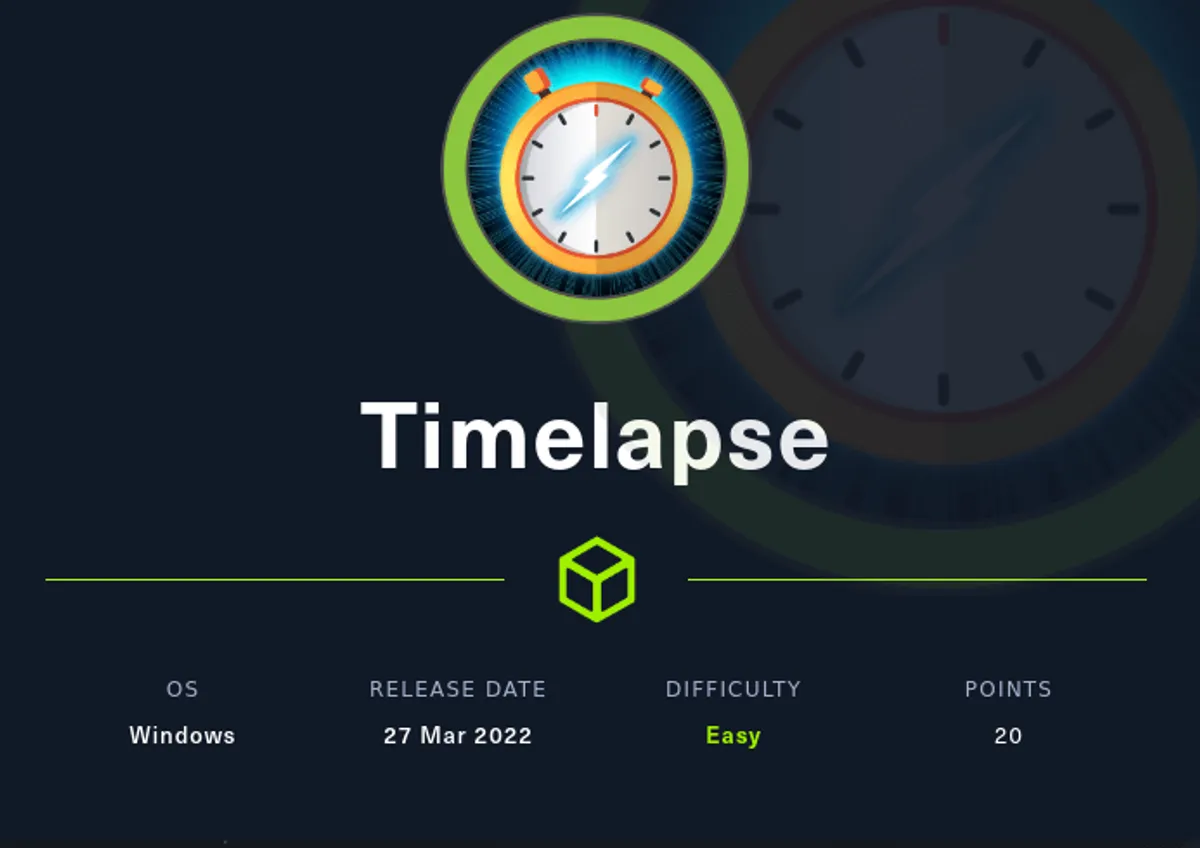 HackTheBox - Timelapse Writeup