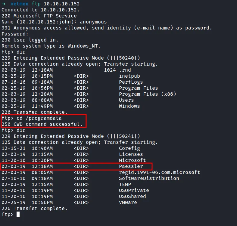 found Paessler directory
