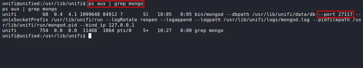 check mongodb present