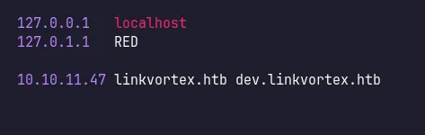 add dev to /etc/hosts