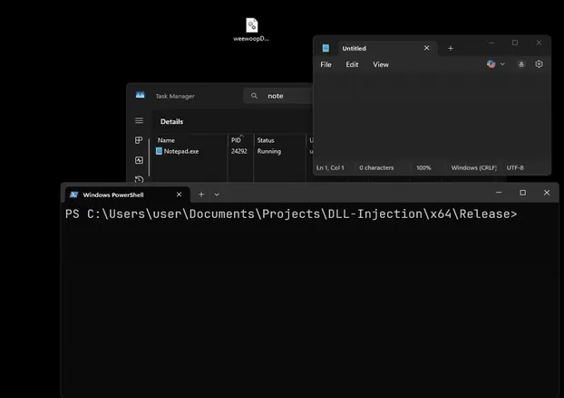 dll injection in action