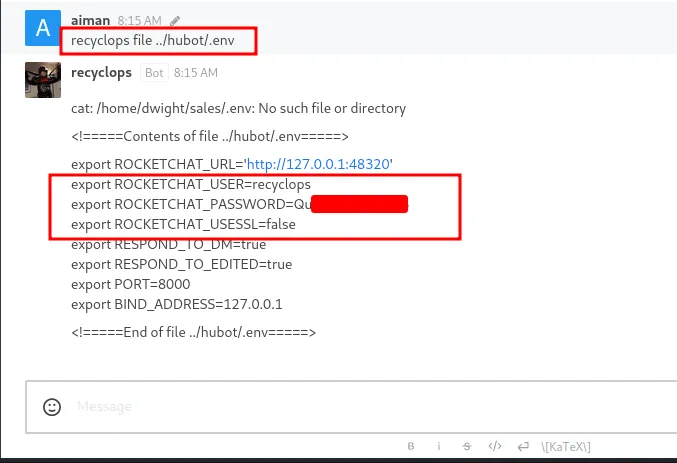 found recyclops credentials
