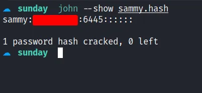 cracked sammy hash