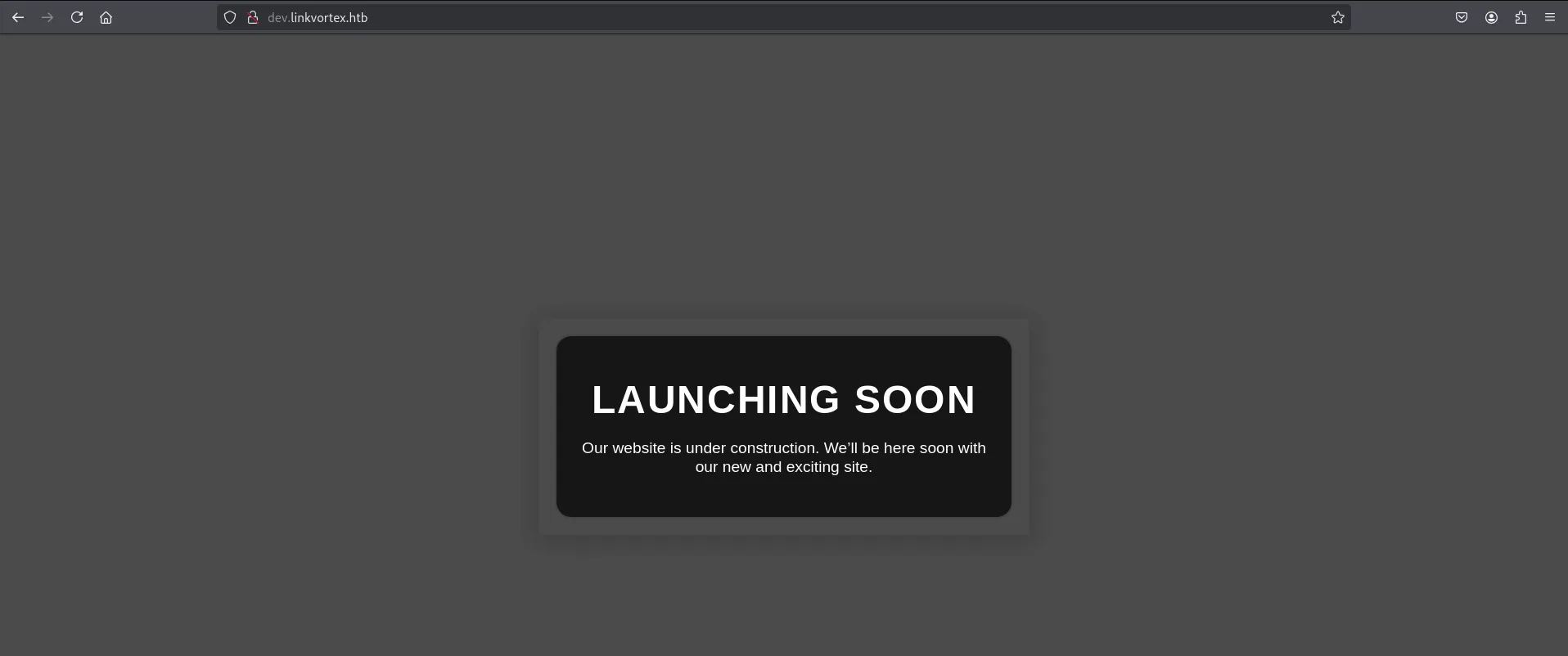 website with launching soon page