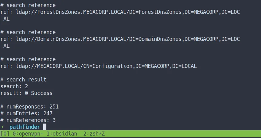 ldapsearch query with sandra credentials