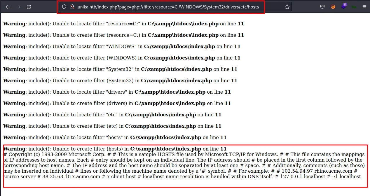 php wrapper read file