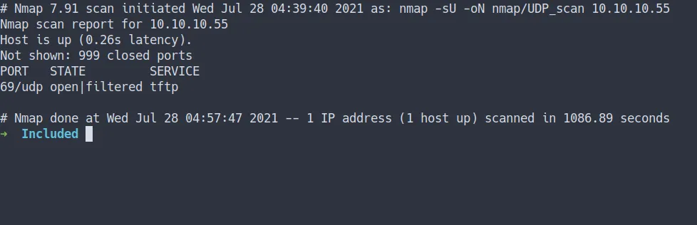 nmap udp scan