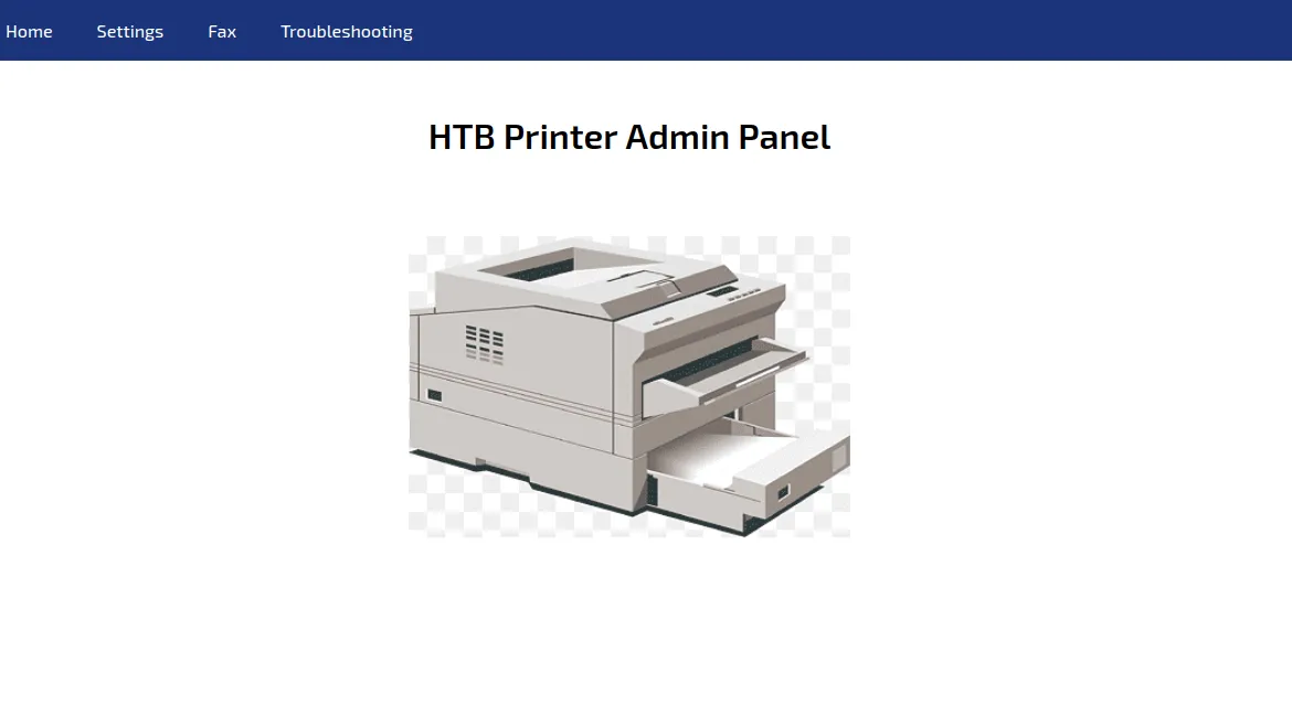 printer webpage