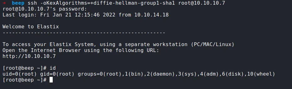 ssh as root