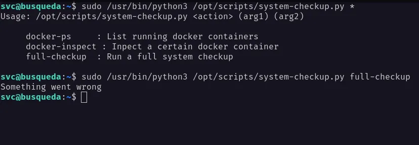 full-checkup not working