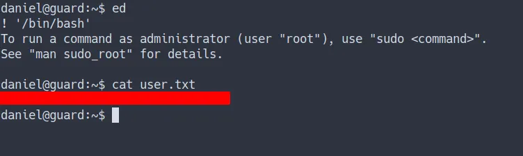 bypass rbash using ed